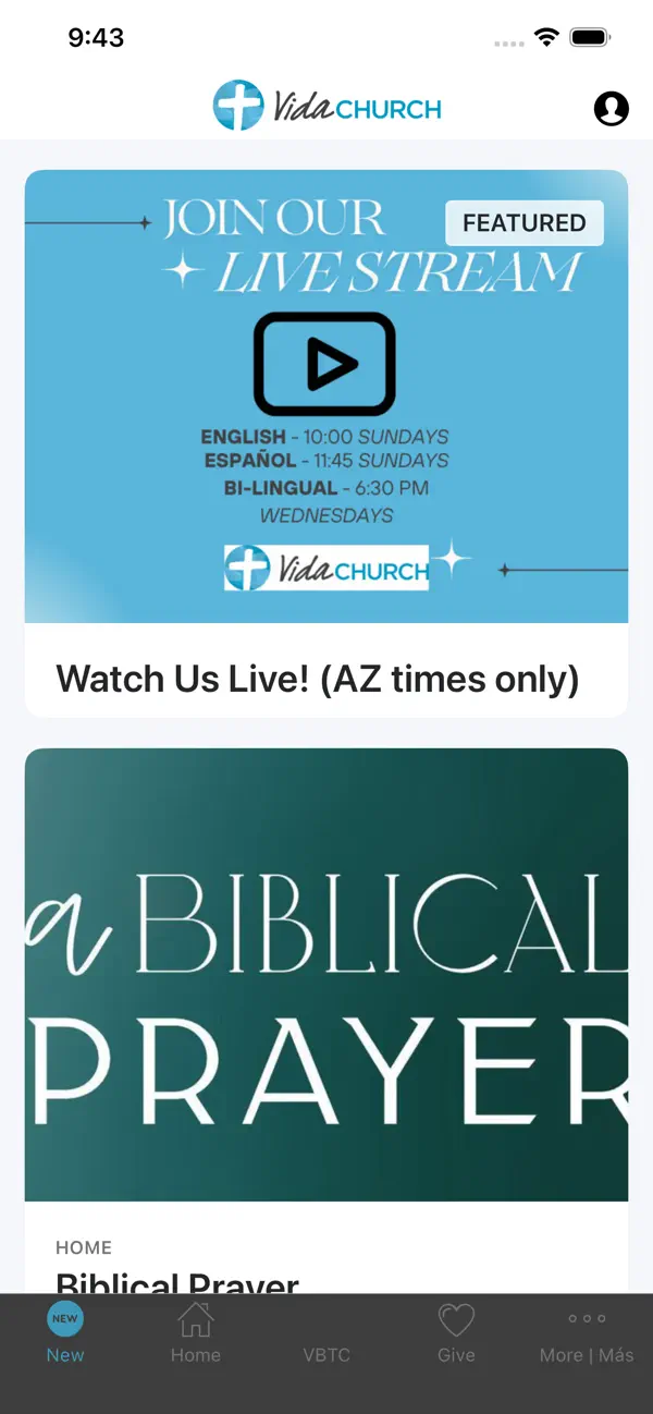 Screenshot #1 pour My Vida Church