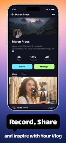 Tolmi - Chat， Share，Video iPhone screenshot