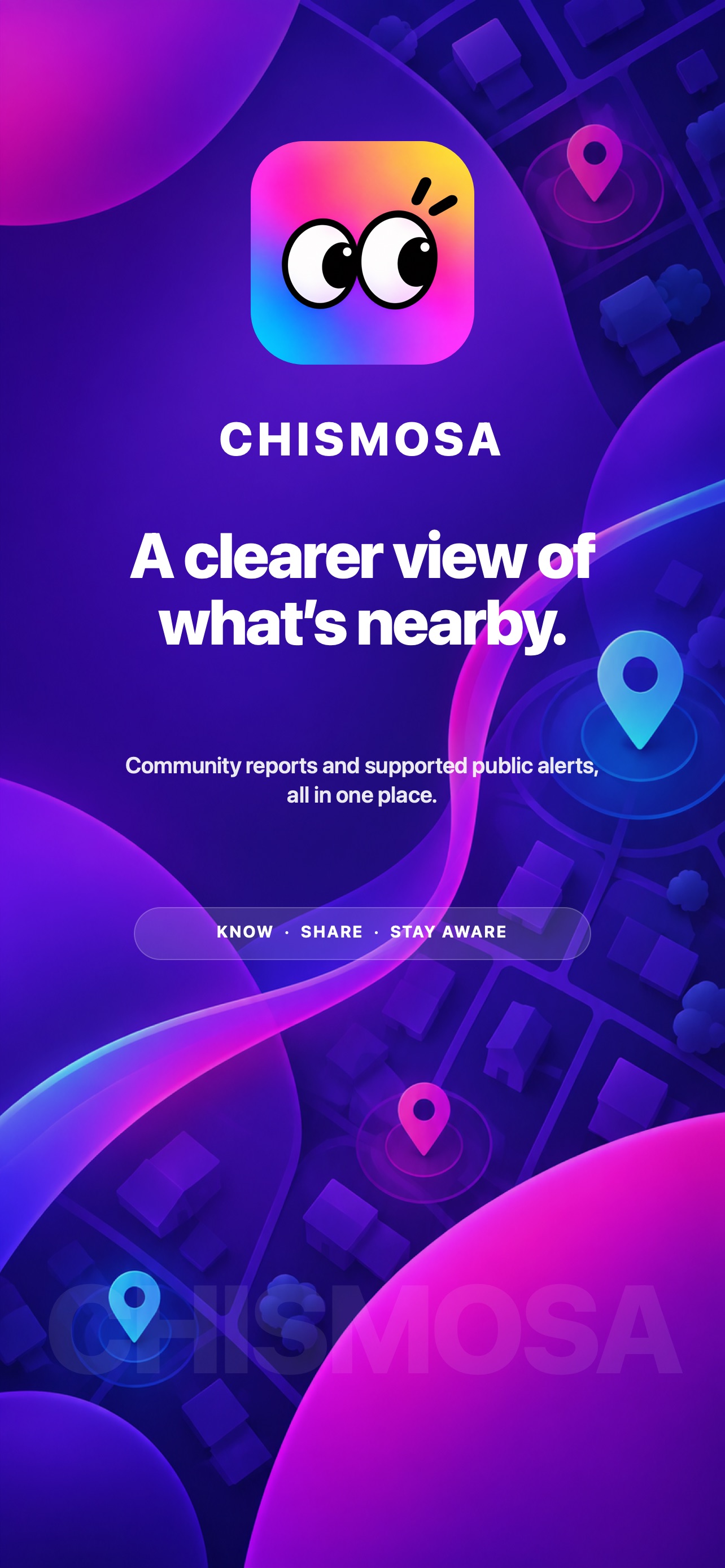 Screenshot 1 of Chismosa: Nearby Alerts