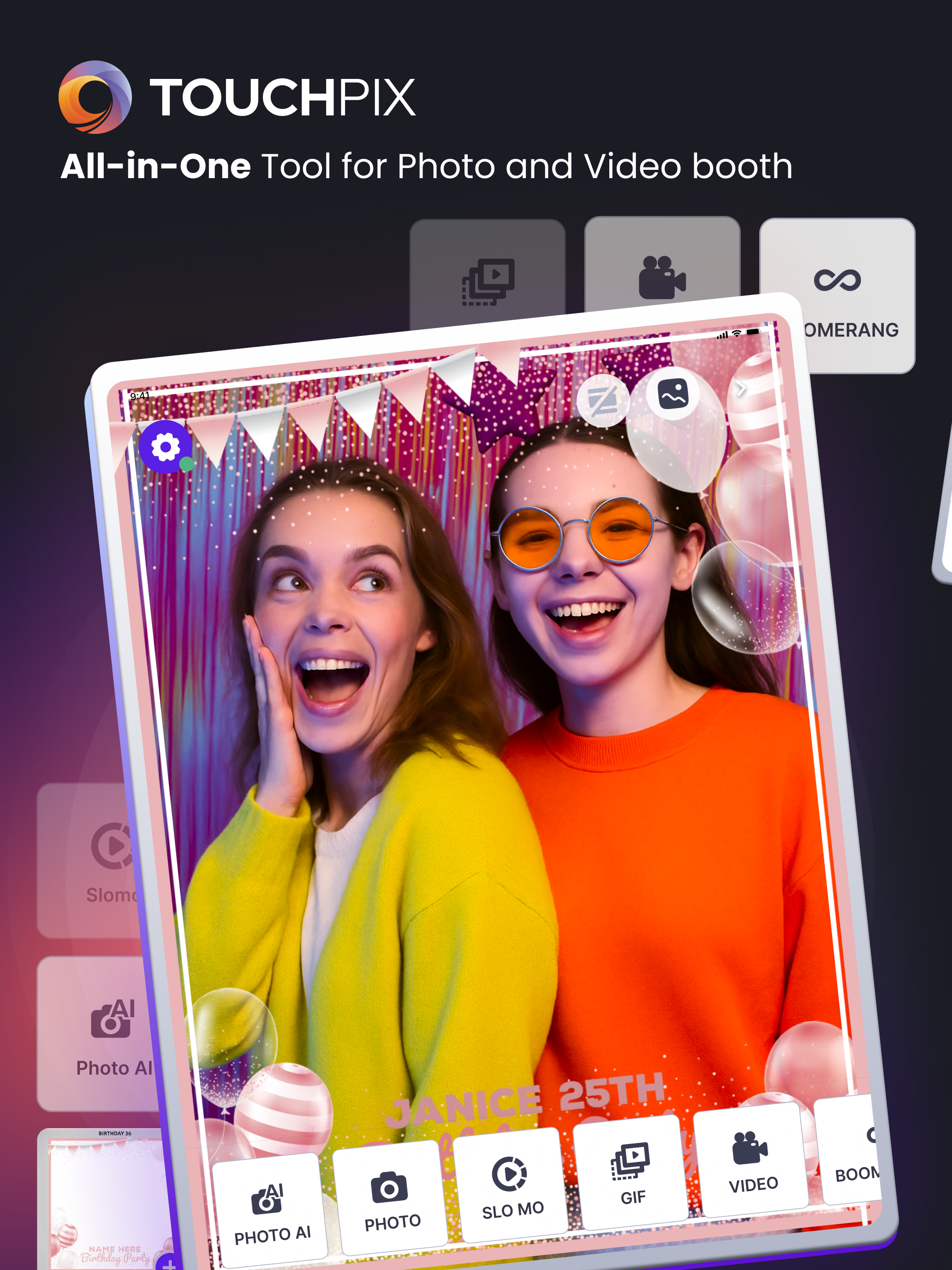 Touchpix · Photo & Video Booth