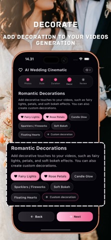 AI Wedding Video Cinematic screenshot