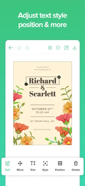 Invitation Card Maker-Greeting screenshot 4