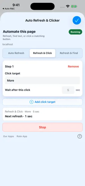Auto Refresh & Clicker screenshot 1