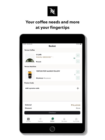 Nespresso Philippines iPad screenshot 3