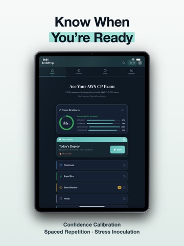 AWS Cloud Practitioner Study iPad screenshot