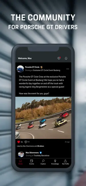 Porsche GT Circle App screenshot 1