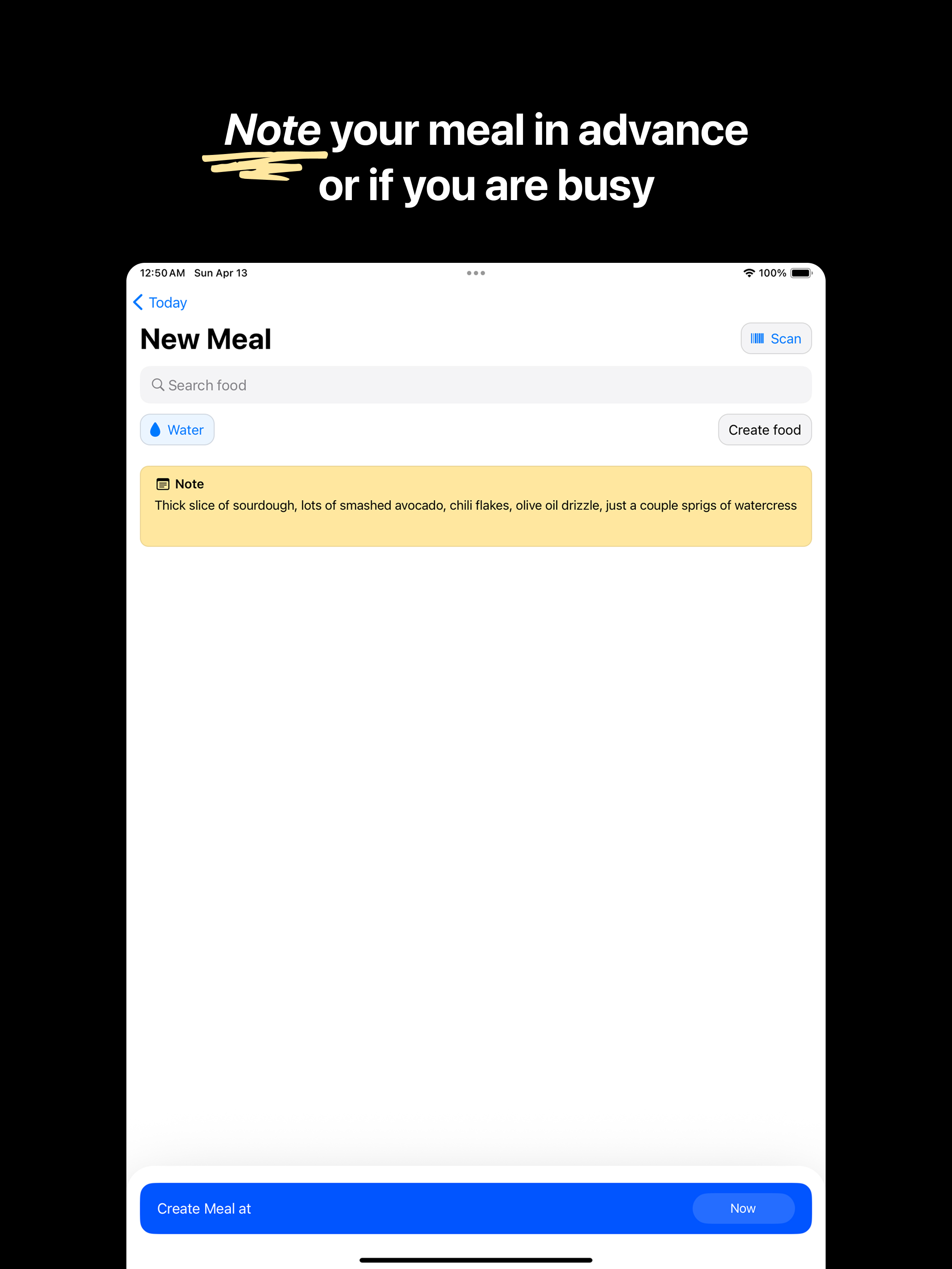 Plate Notes — Food Diary