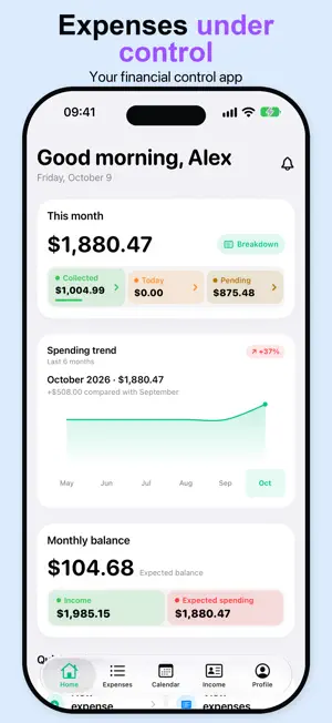 Expenses & Subscriptions screenshot 1