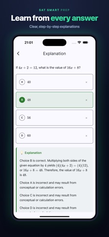 SAT Smart Prep iPhone screenshot