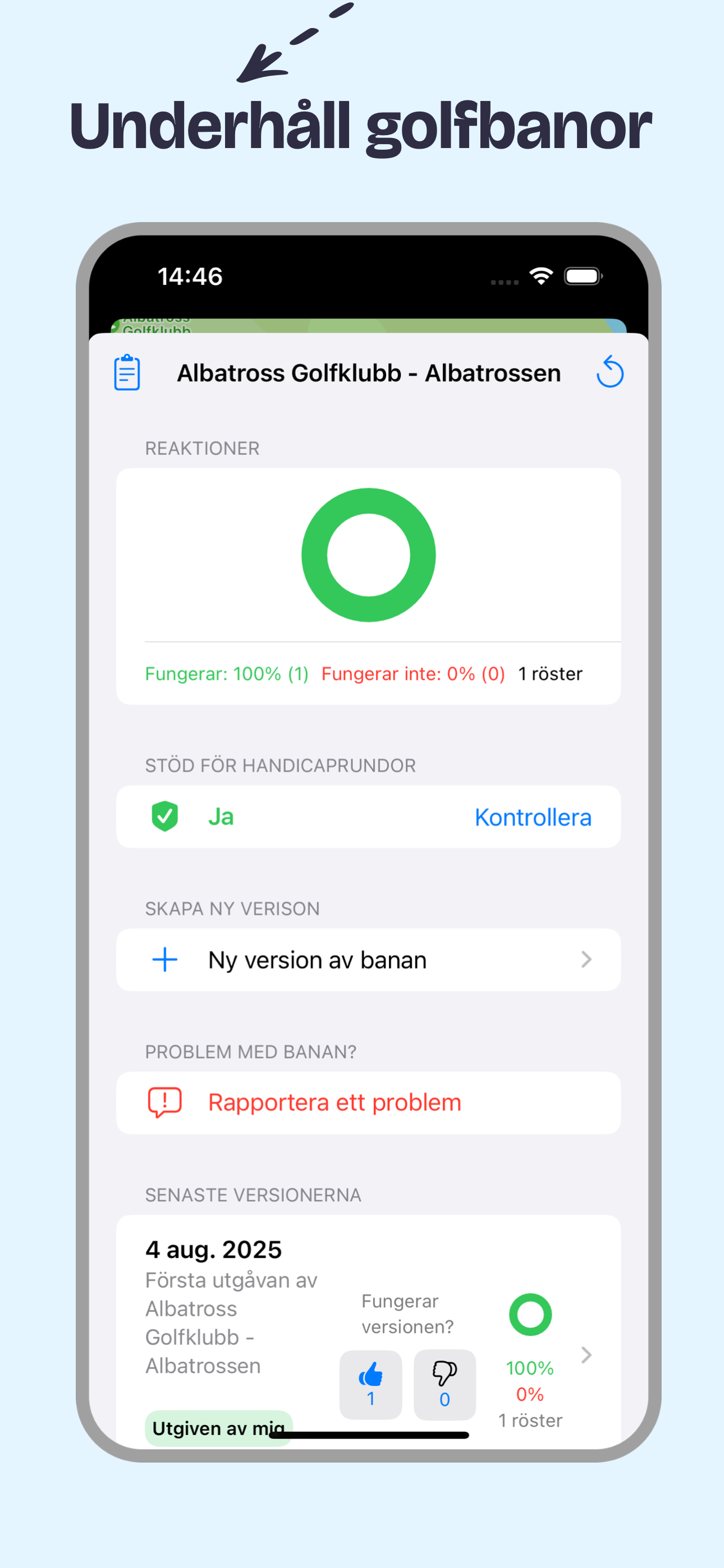 Eaglify Golf GPS avstånd