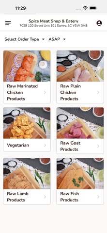 Spice Meat Shop Ordering screenshot