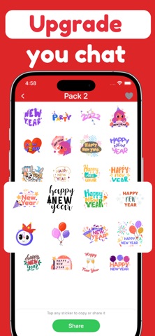 New year stickers & wishes screenshot