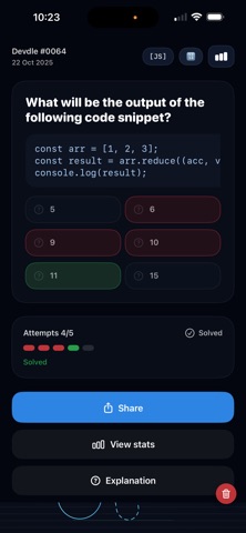 Devdle screenshot
