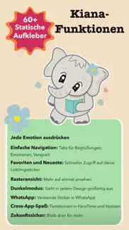 cute elephant stickers - kiana iphone bildschirmfoto 4