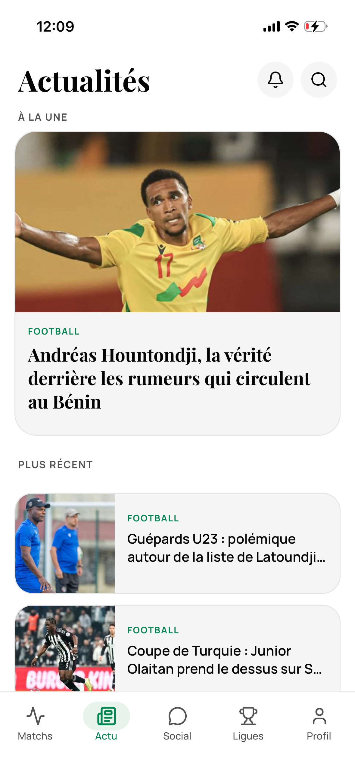 Bénin Football