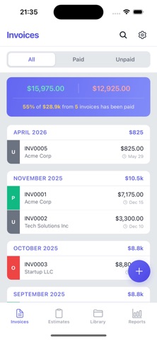 Invoice Plus:Generate&Estimate Screenshot 3 of 5