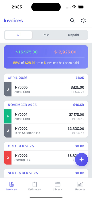Invoice Plus:Generate&Estimate Screenshot 3 of 5