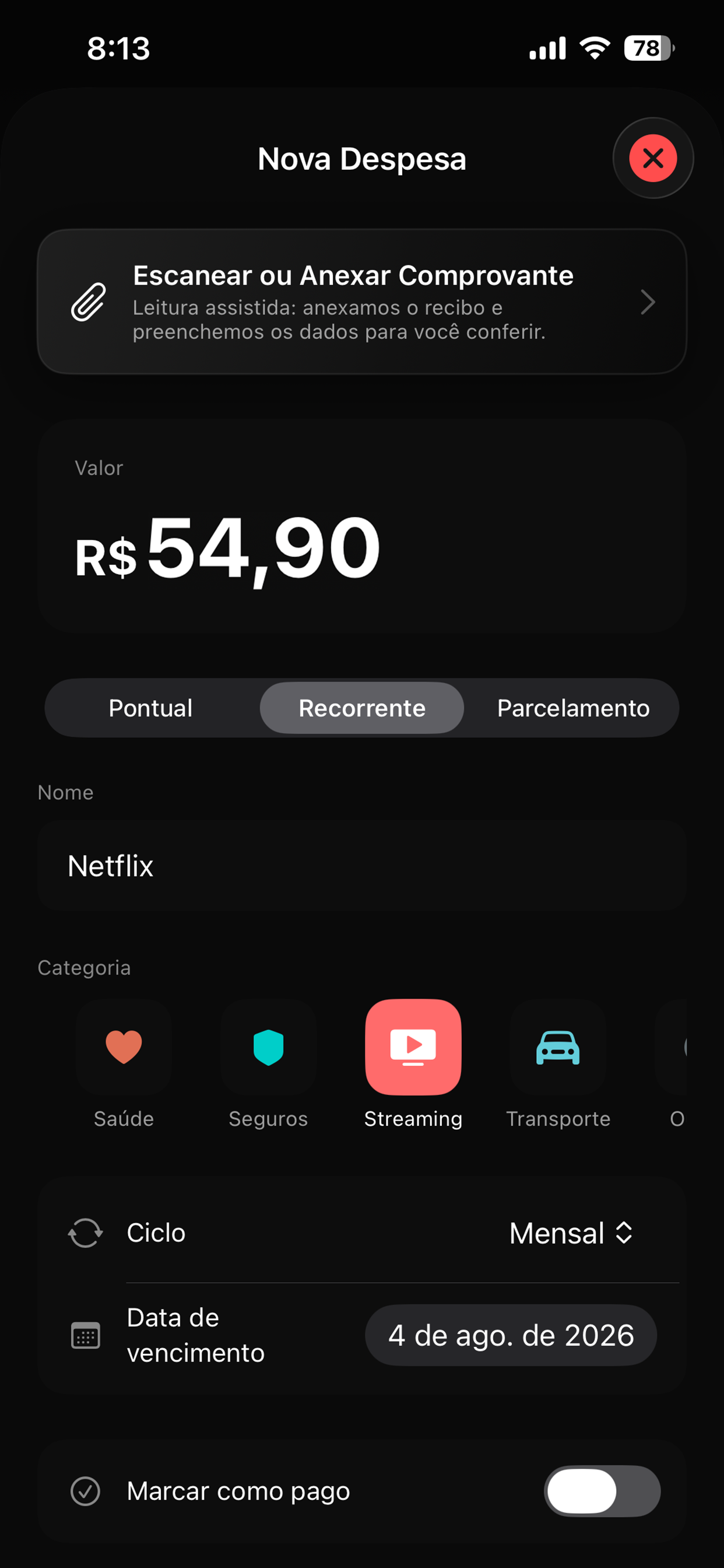 Oppi - Controle Financeiro screenshot 2