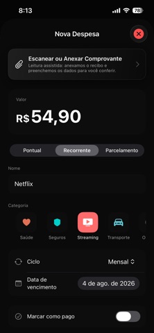 Oppi - Controle Financeiro iPhone screenshot