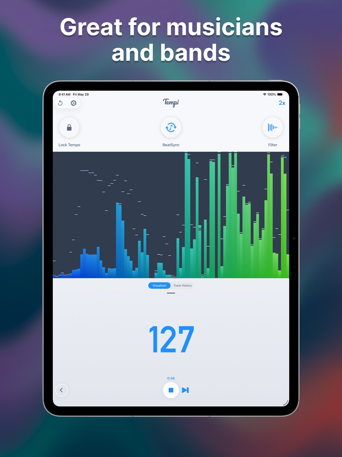 Tempi: BPM & Beat Tracking ipad screenshot 2