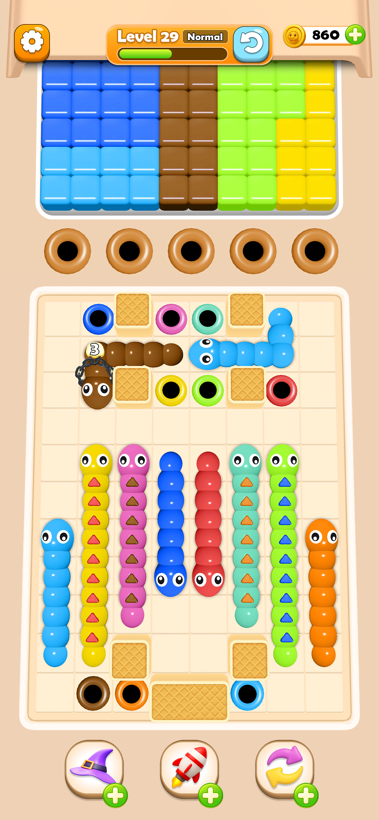 Worm Color Blast screenshot 6