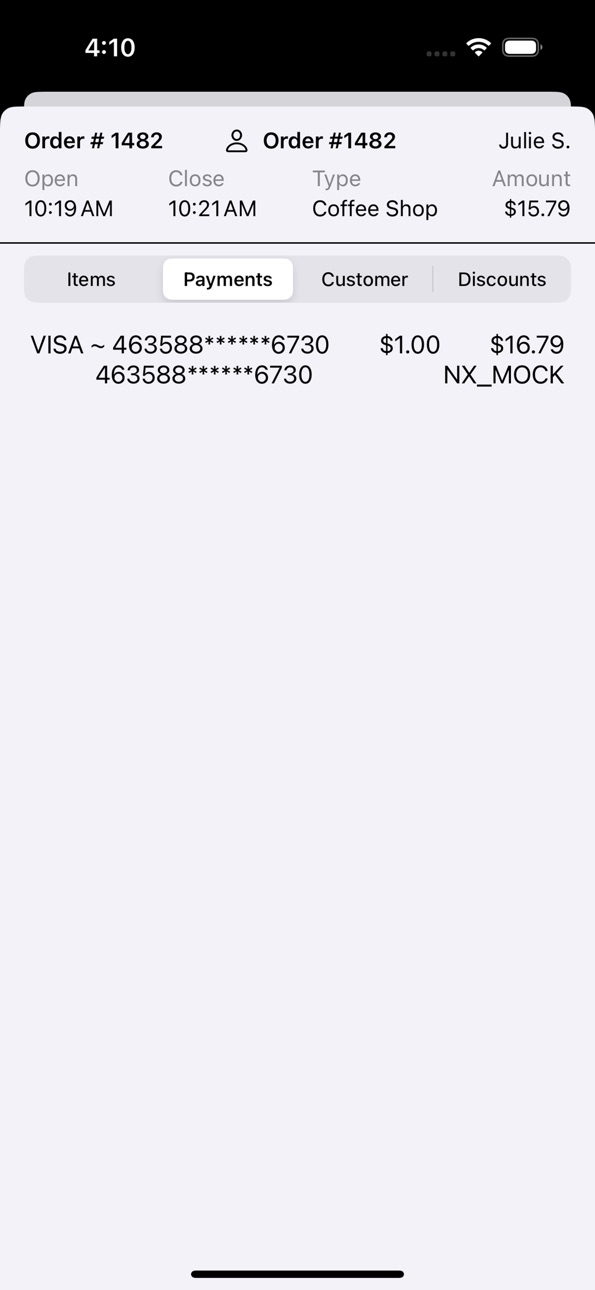 iPhone screenshot