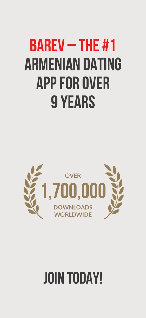 Barev — Armenian Dating - barev-armenian-dating-app-stats