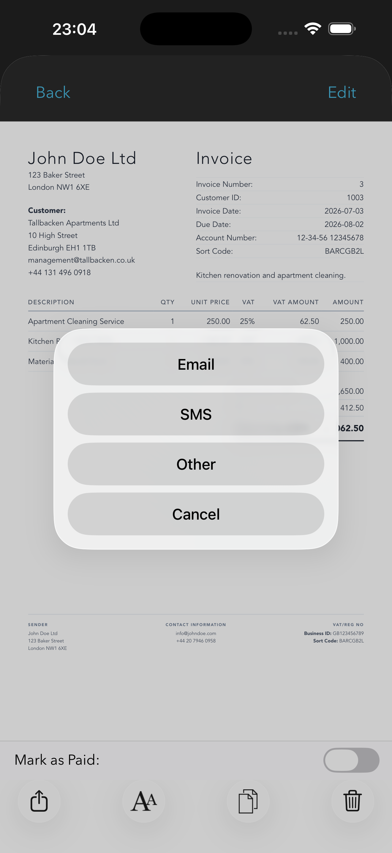 Invoice Template Pro screenshot 10