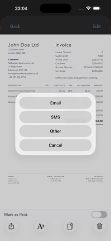 Invoice Template Pro screenshot