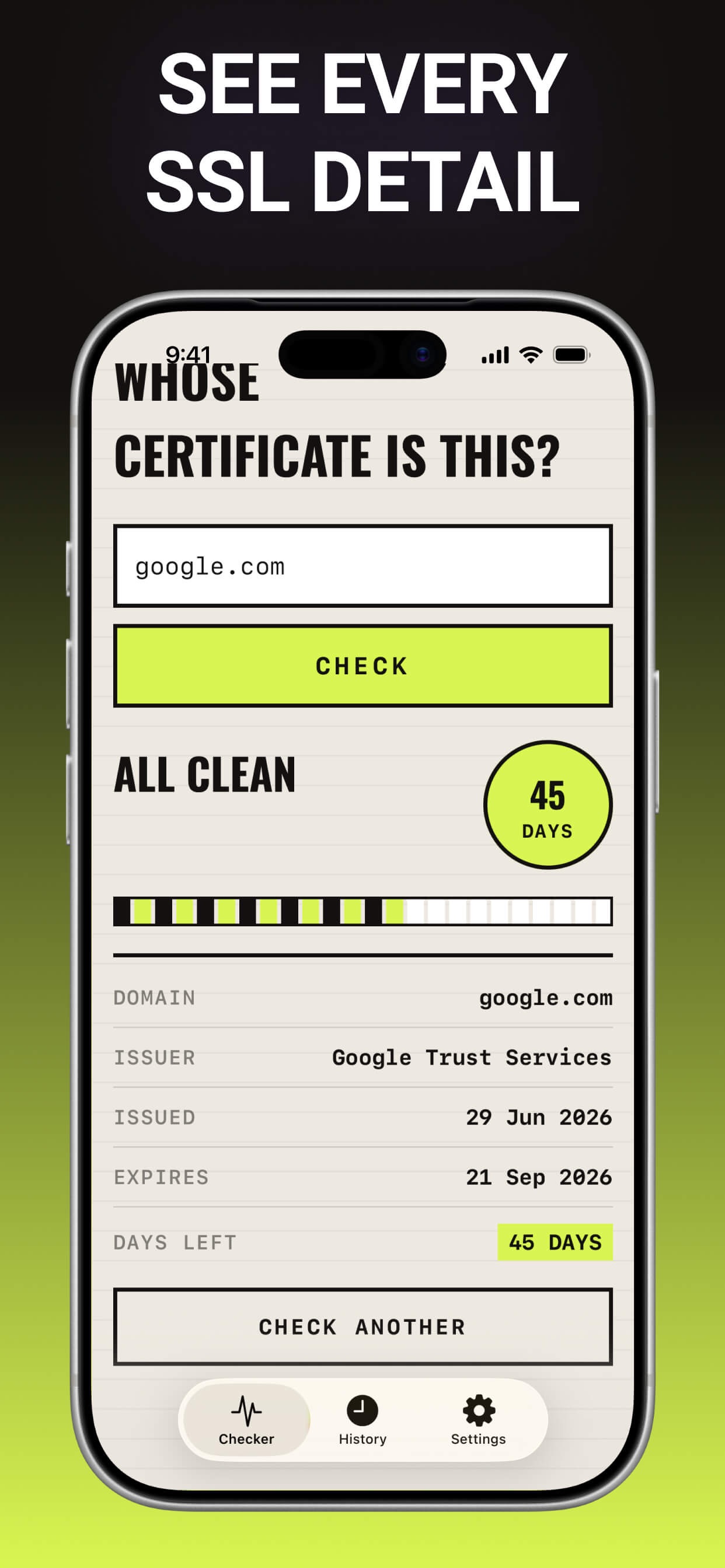 Screenshot 3 of TLSPulse - SSL Certificate