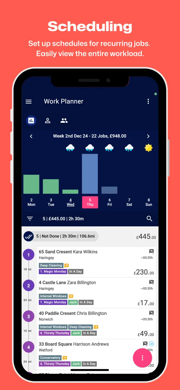 Screenshot #1 pour Squeegee® - Work Planner