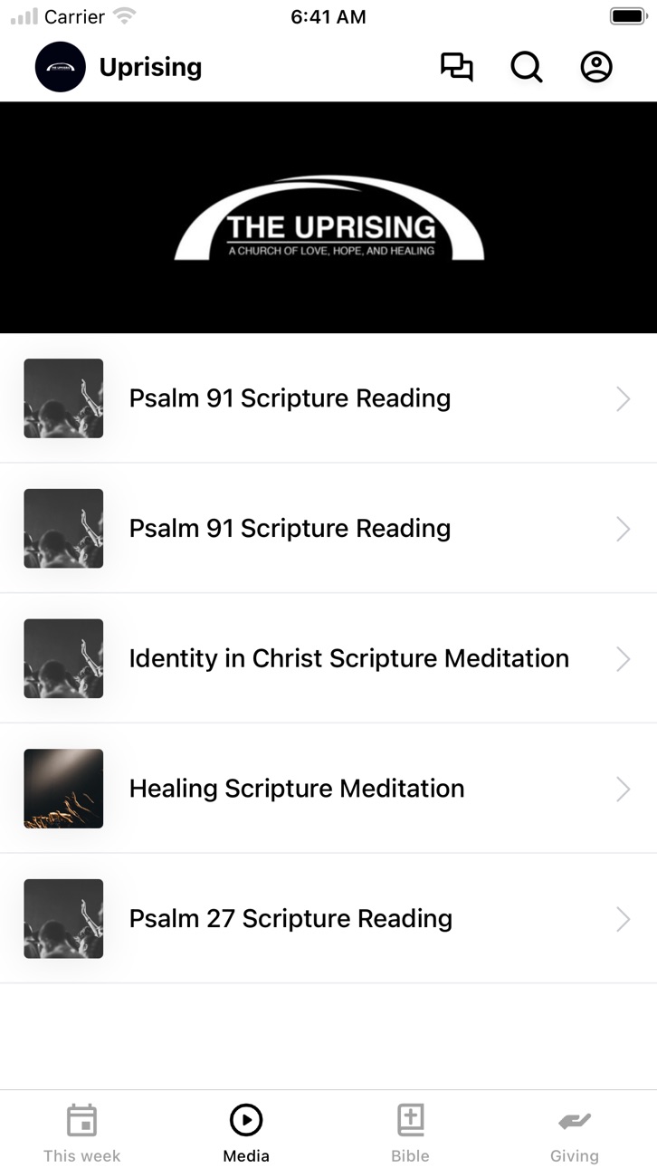 iPhone screenshot
