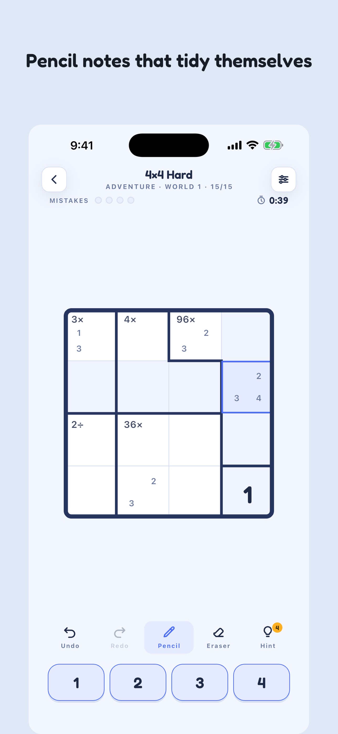 Screenshot 4 of Cages: Calcudoku Math Puzzle