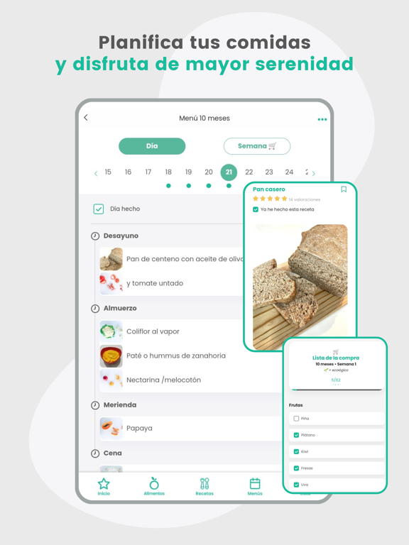 BLW Ideas Recetas Bebés iPad screenshot 5 - Food & Drink app