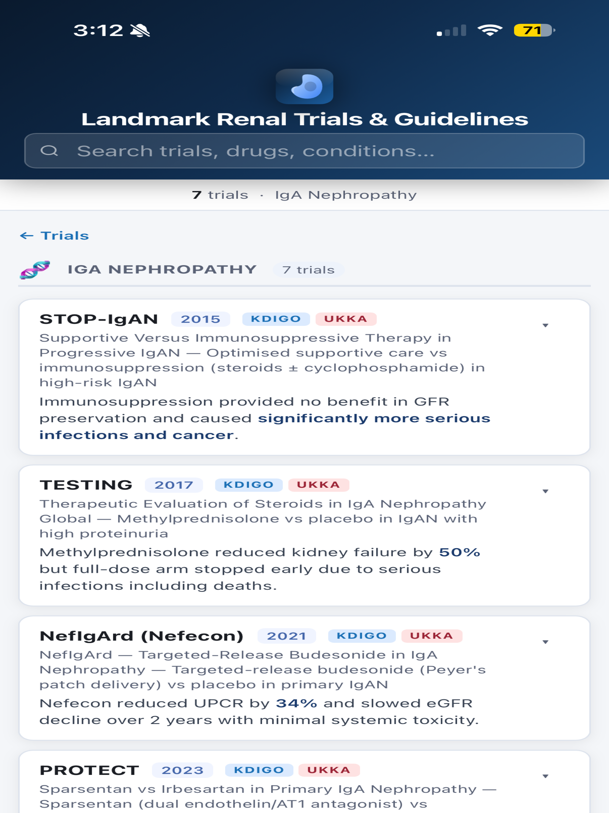 Landmark Renal Trials screenshot 12