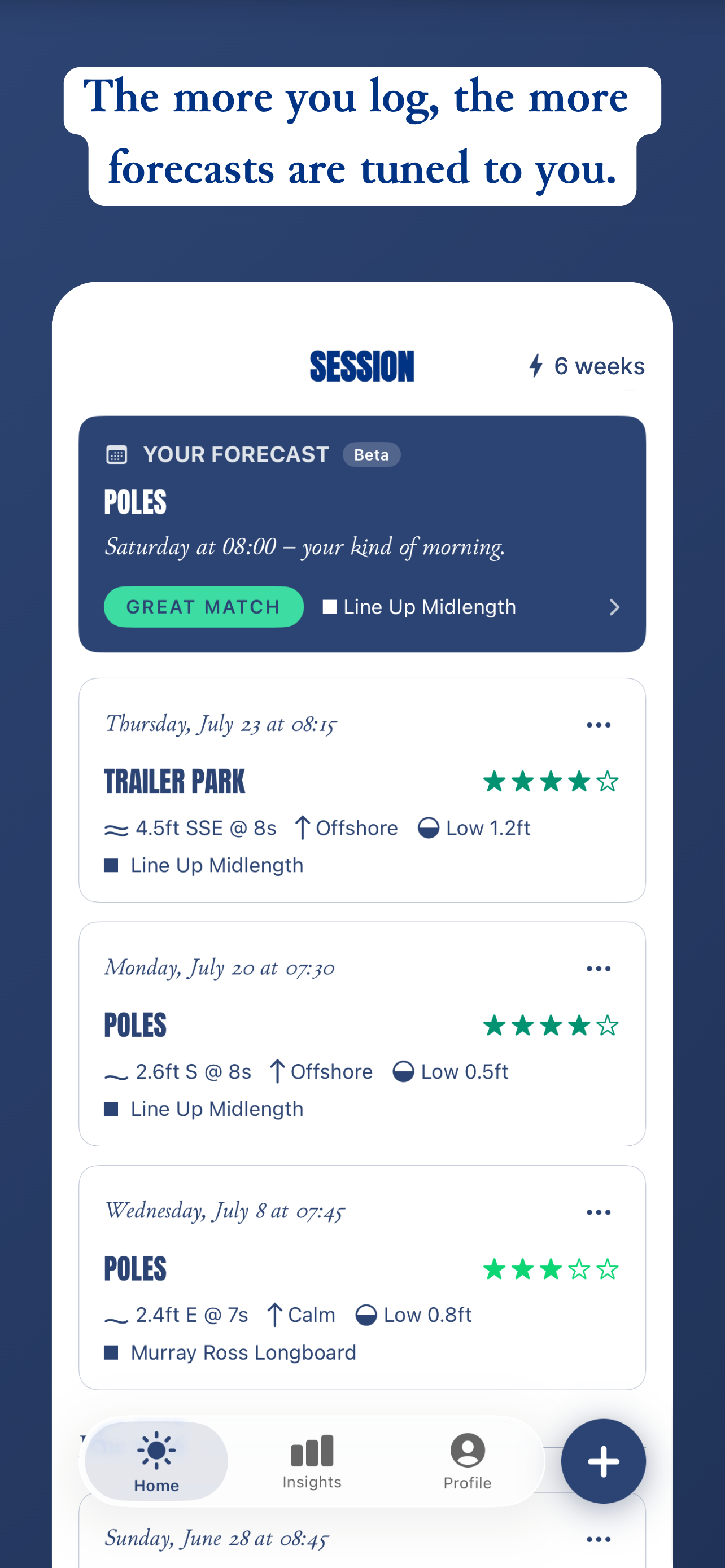 Session – Surf Log & Forecast screenshot 3