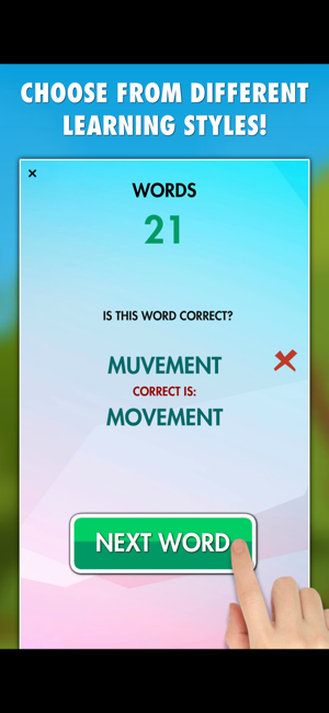 Captura de pantalla de Spelling Challenge PRO