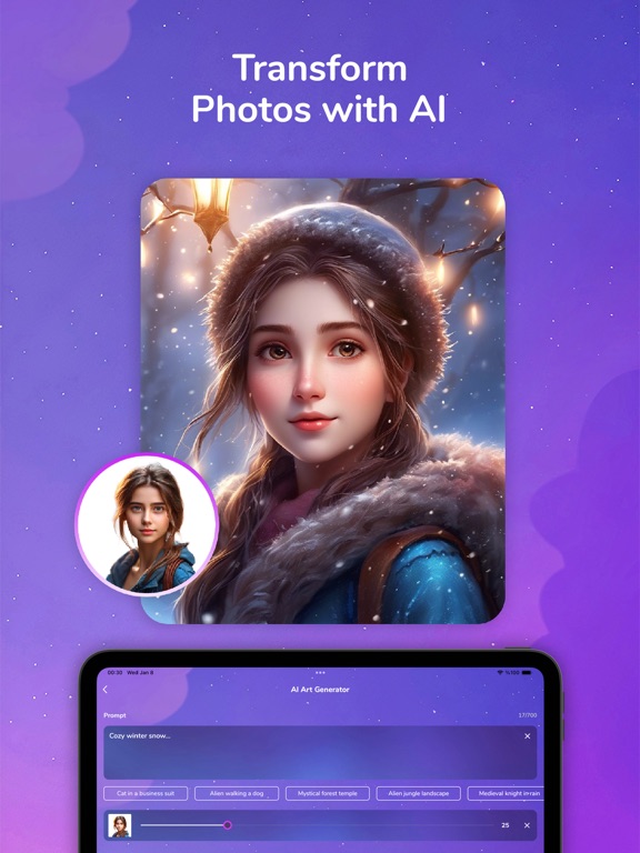 Text to Image AI Art | Pixola iPad screenshot 3 - Graphics & Design app