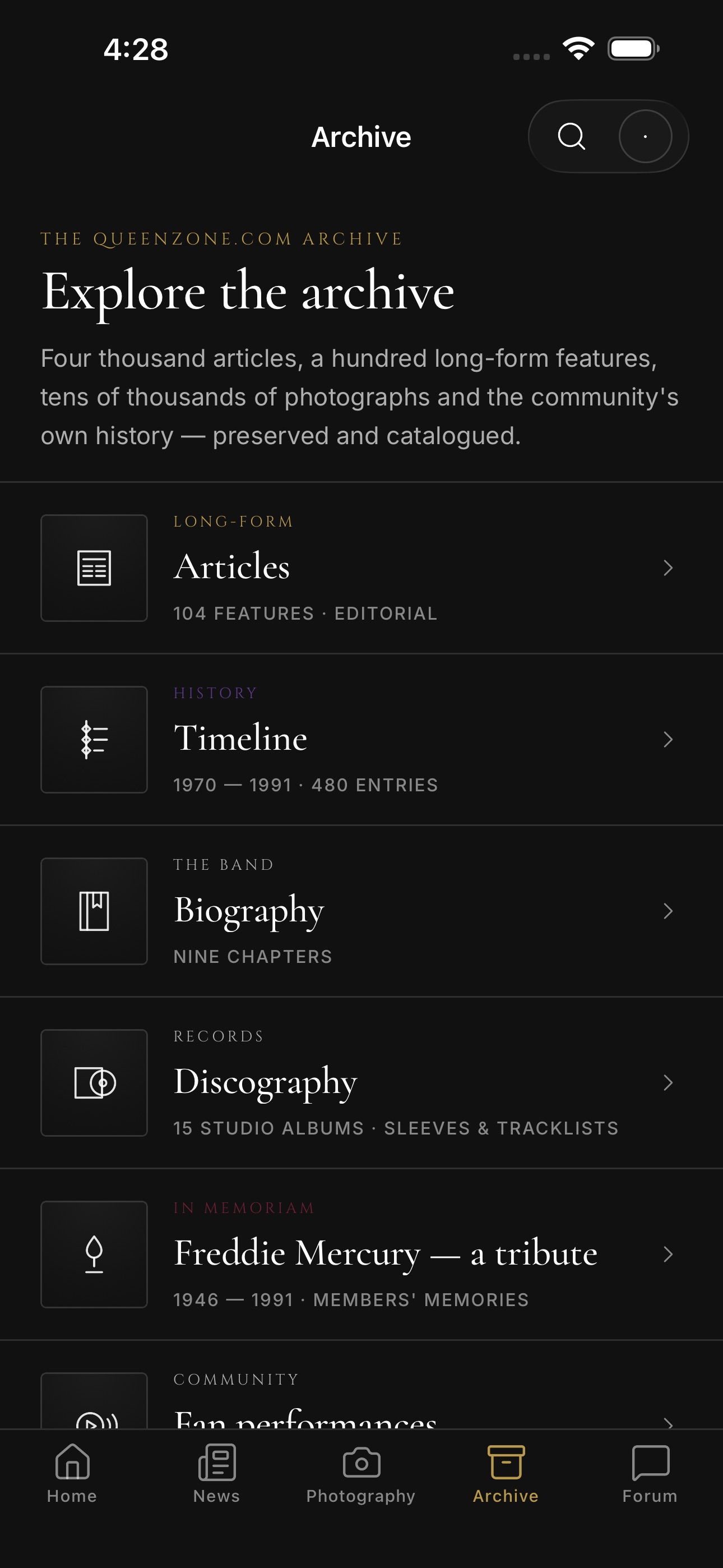 Screenshot 2 of QueenZone.org