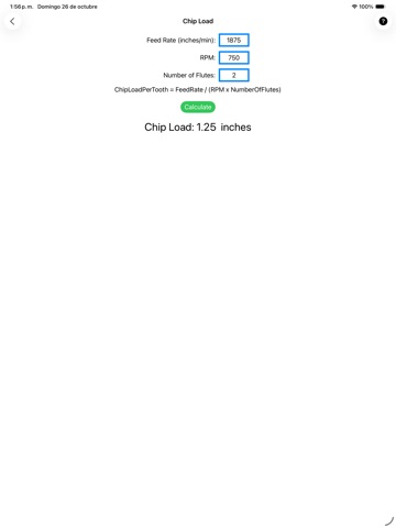 Machine Shop Calculator iPad screenshot