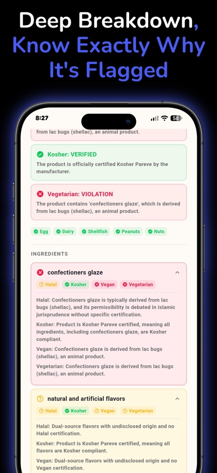 Belief Kit: Food Label Scanner screenshot 4