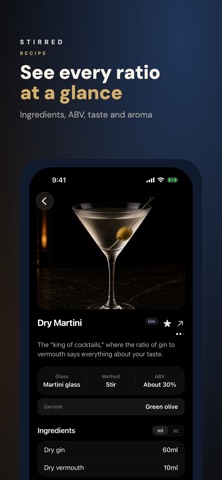 Stirred - Cocktail Guide iPhone screenshot