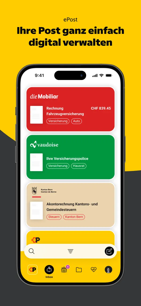 Die Schweizerische Post iPhone App Screenshot 5 – Dienstprogramme