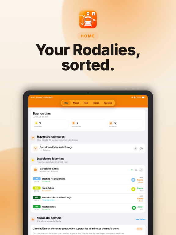 Rodalies: Live Trains