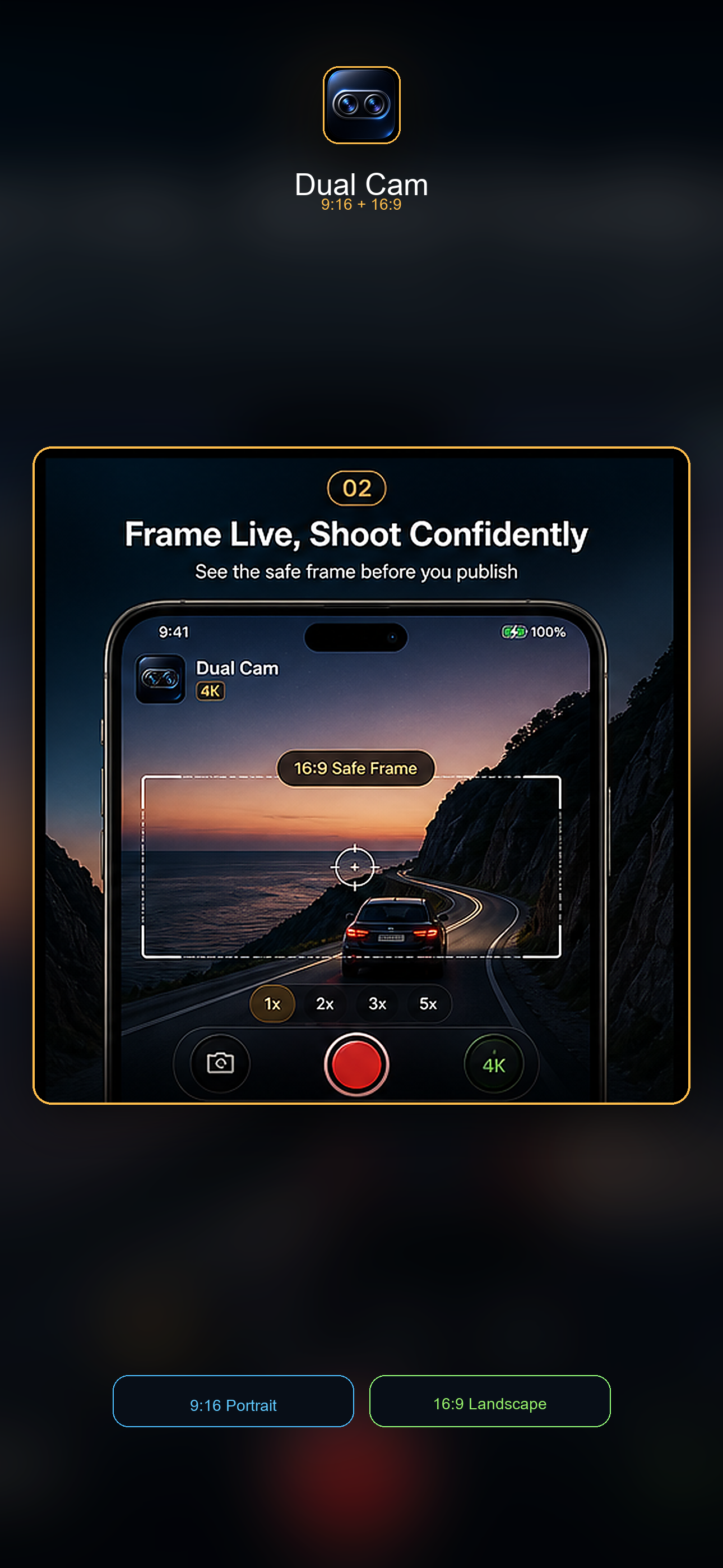 Dual Cam: Format Recorder screenshot 2