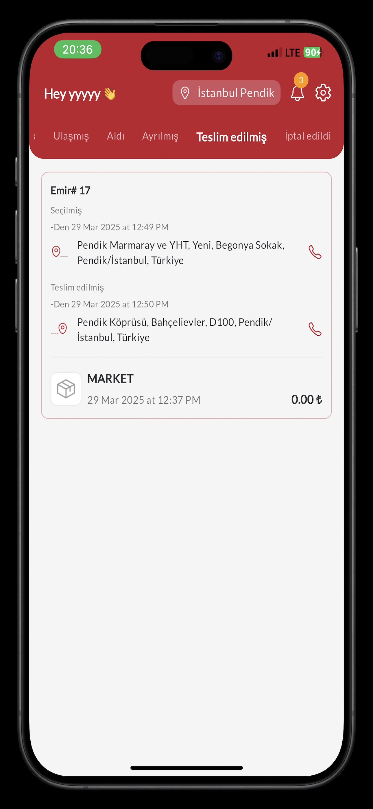 KuryeApp Partner