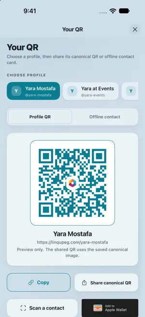 LinqUp - Digital Business Card screenshot 3