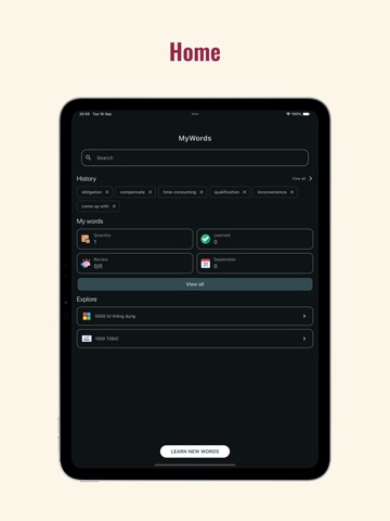 MyWords: Learn English iPad screenshot 1