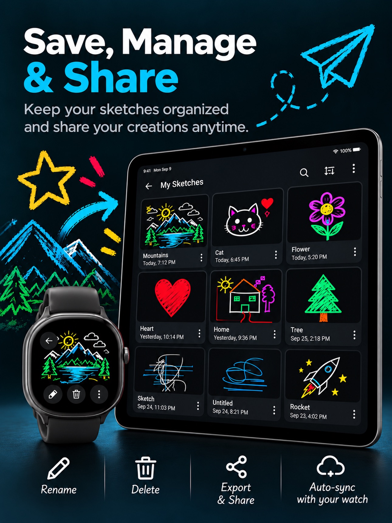 Screenshot 5 of Sketch Watch -  Draw on Watch
