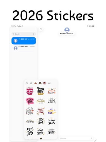 2026 Stickers iPad screenshot